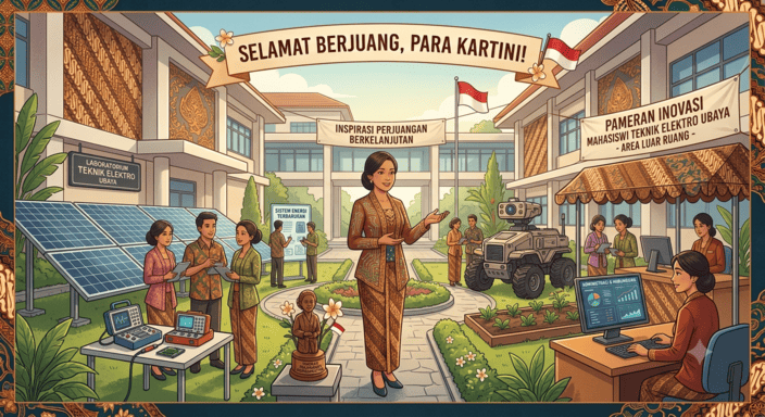 Ilustrasi perempuan masa kini dan semangat Selamat Berjuang Para Kartini